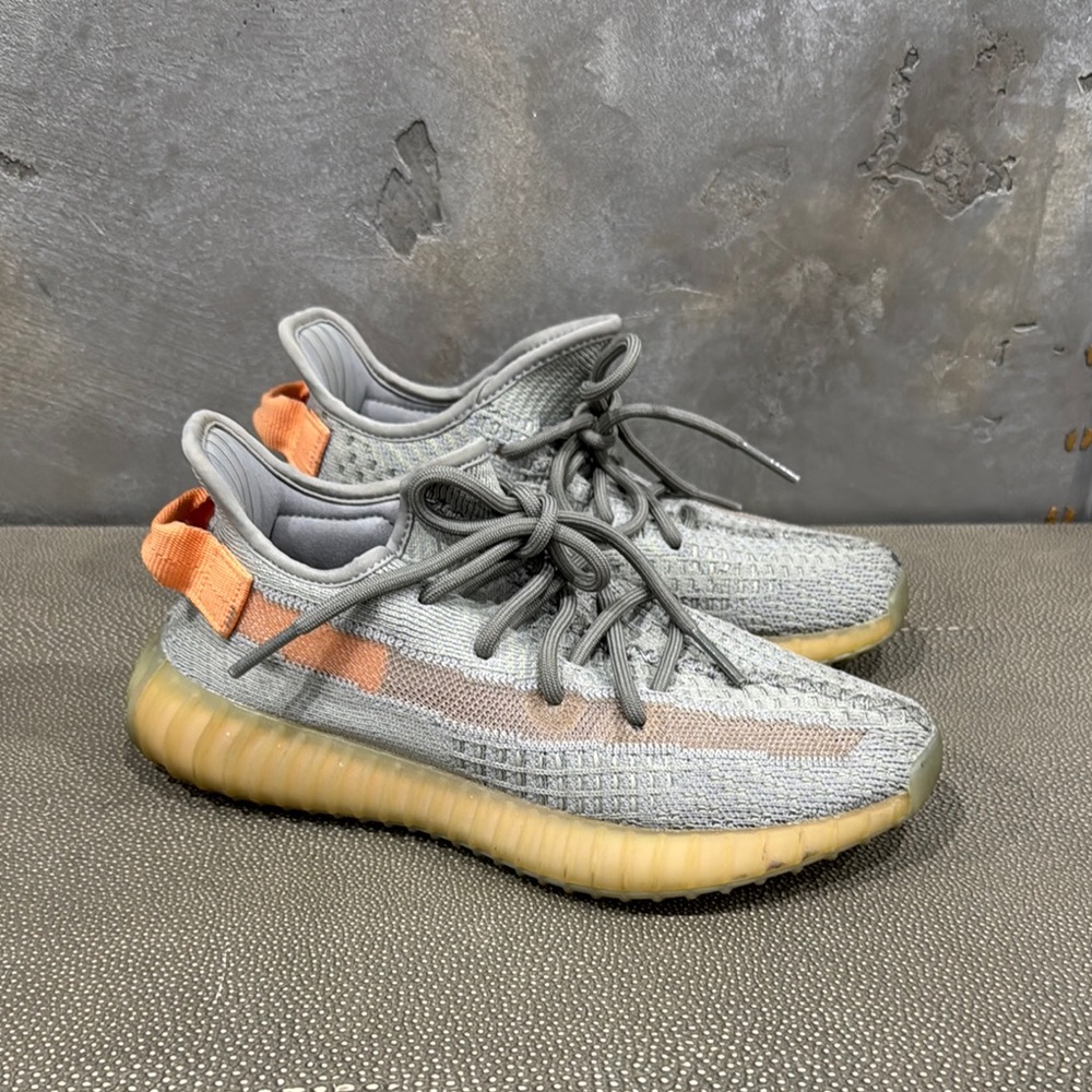Gray and Orange Sneakers